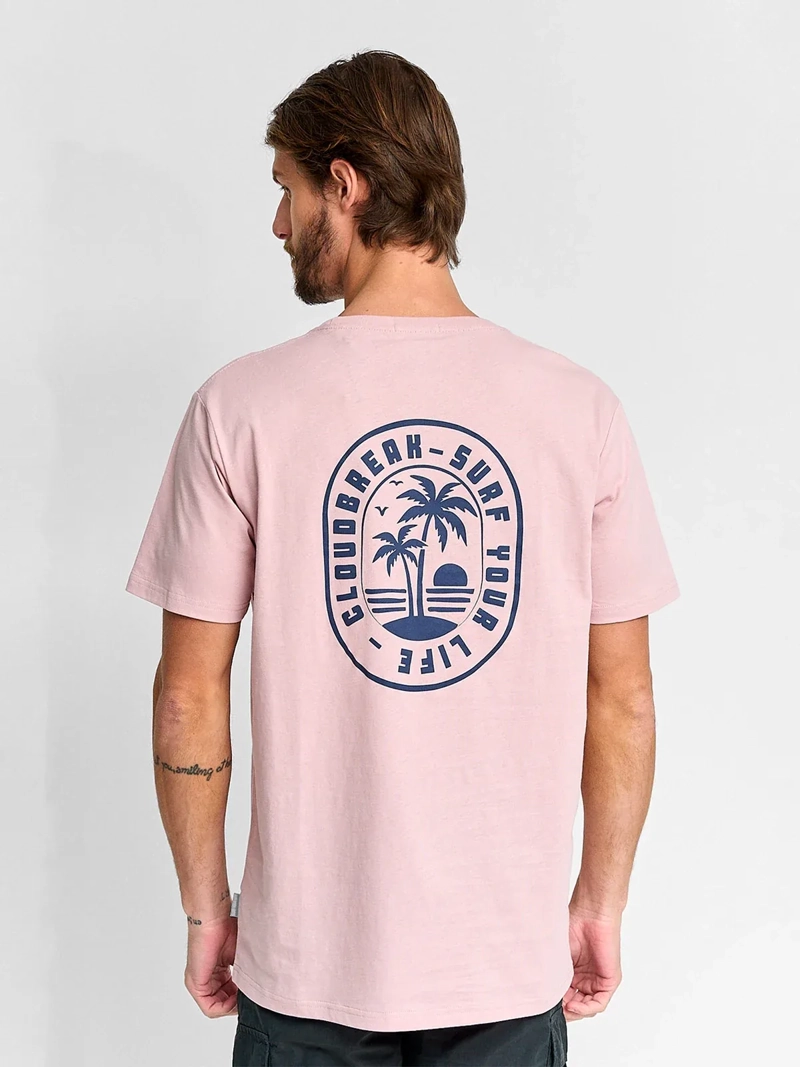 POLERA HOMBRE CLOUDBREAK ALGODÓN MANGA CORTA PRINT - 2