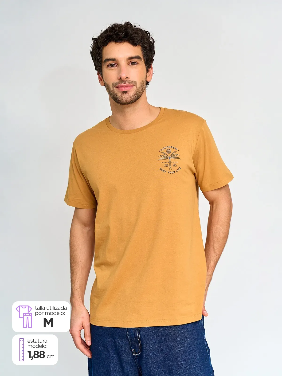POLERA HOMBRE CLOUDBREAK ALGODÓN MANGA CORTA - 1