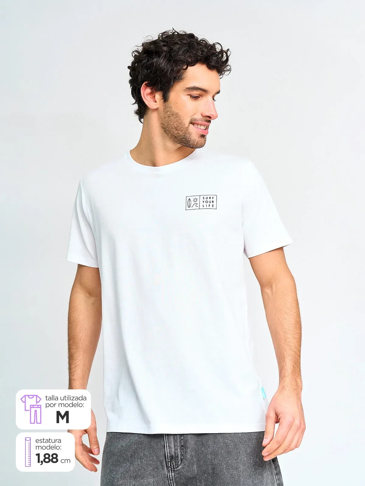 POLERA HOMBRE CLOUDBREAK ALGODÓN MANGA CORTA