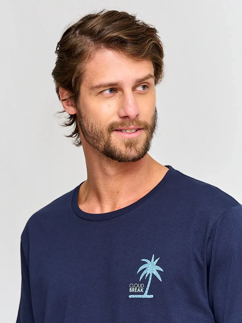 POLERA HOMBRE CLOUDBREAK ALGODÓN MANGA CORTA PRINT - 3