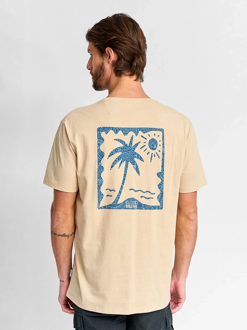 POLERA HOMBRE CLOUDBREAK ALGODÓN MANGA CORTA PRINT - 2