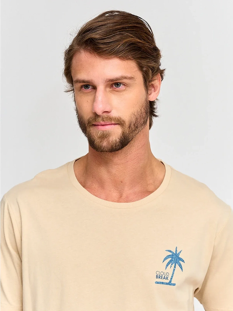POLERA HOMBRE CLOUDBREAK ALGODÓN MANGA CORTA PRINT - 3
