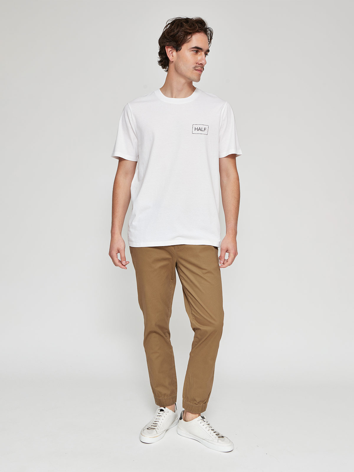 POLERA HOMBRE HALF ALGODÓN MANGA CORTA - 4