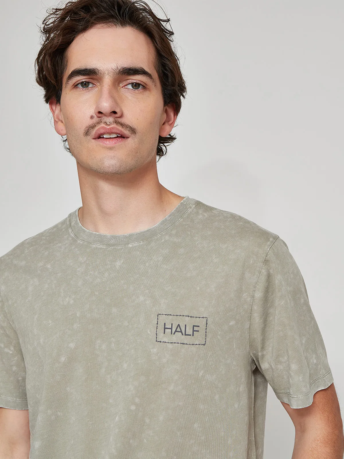 POLERA HOMBRE HALF ALGODÓN MANGA CORTA - 3