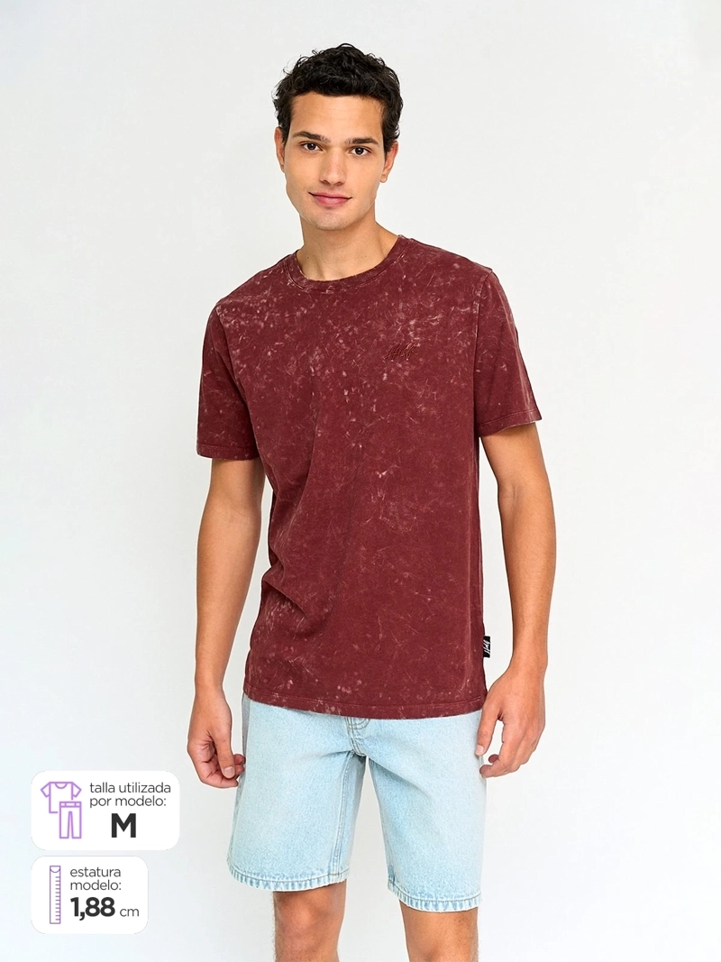 POLERA HOMBRE HALF ALGODÓN MANGA CORTA - 1