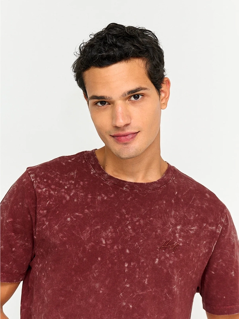 POLERA HOMBRE HALF ALGODÓN MANGA CORTA - 3