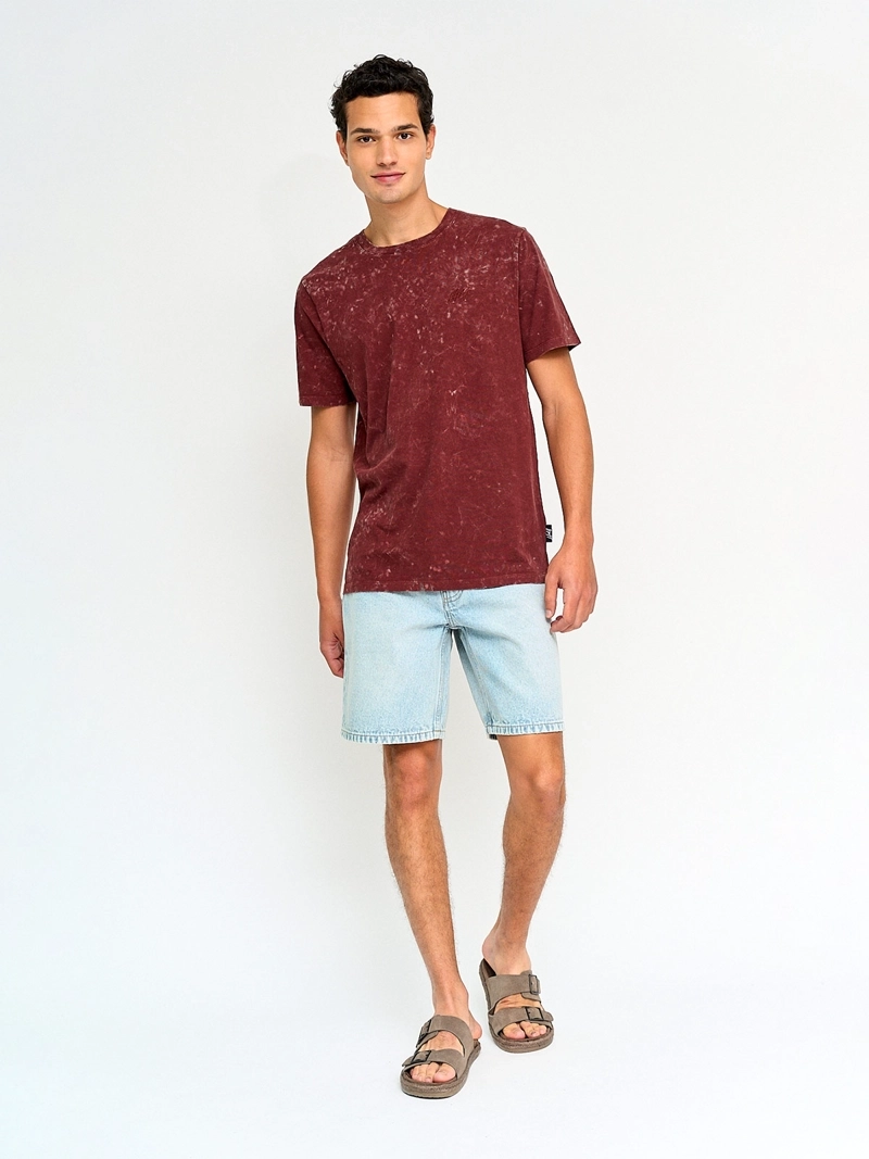 POLERA HOMBRE HALF ALGODÓN MANGA CORTA - 4