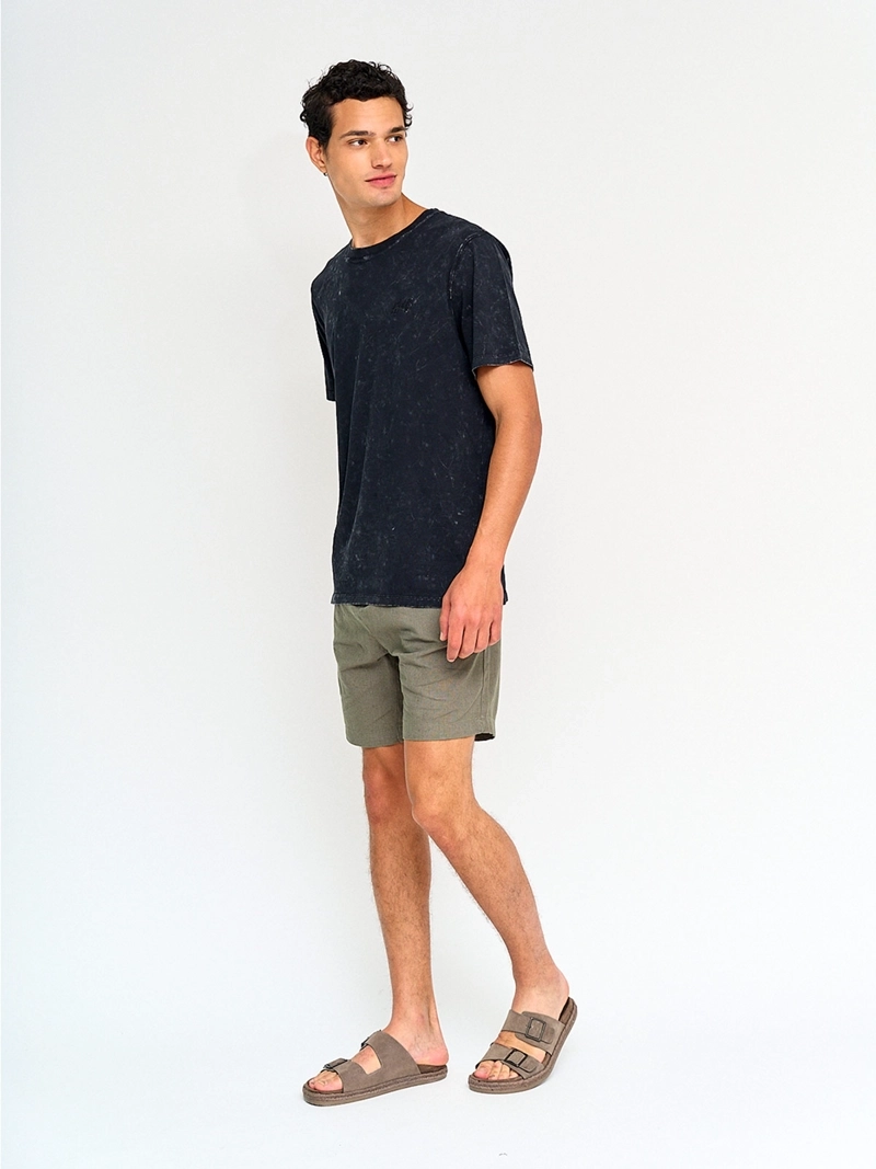 POLERA HOMBRE HALF ALGODÓN MANGA CORTA - 4