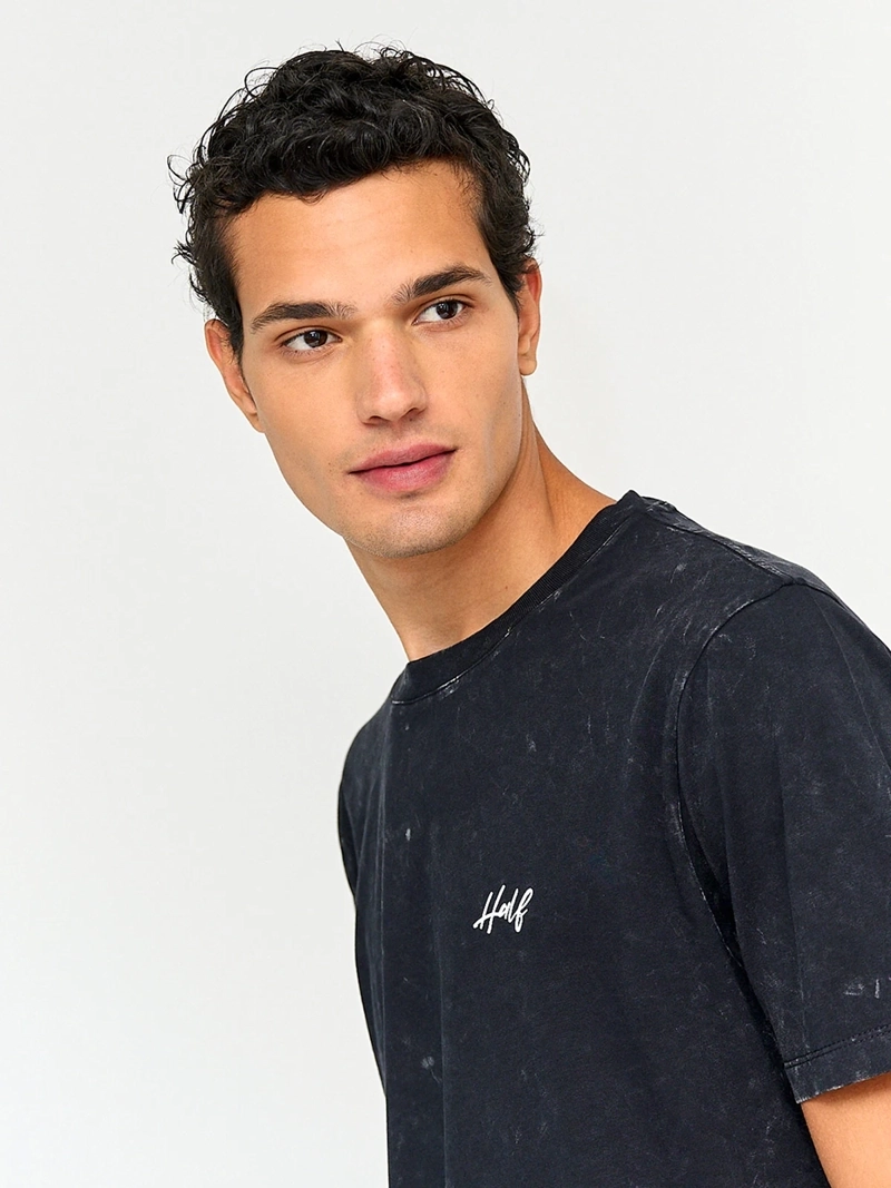 POLERA HOMBRE HALF ALGODÓN MANGA CORTA - 3
