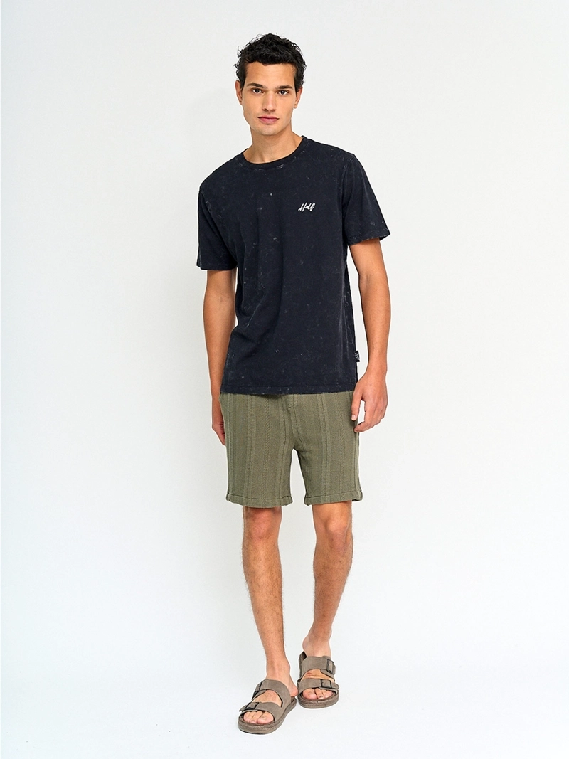 POLERA HOMBRE HALF ALGODÓN MANGA CORTA - 4