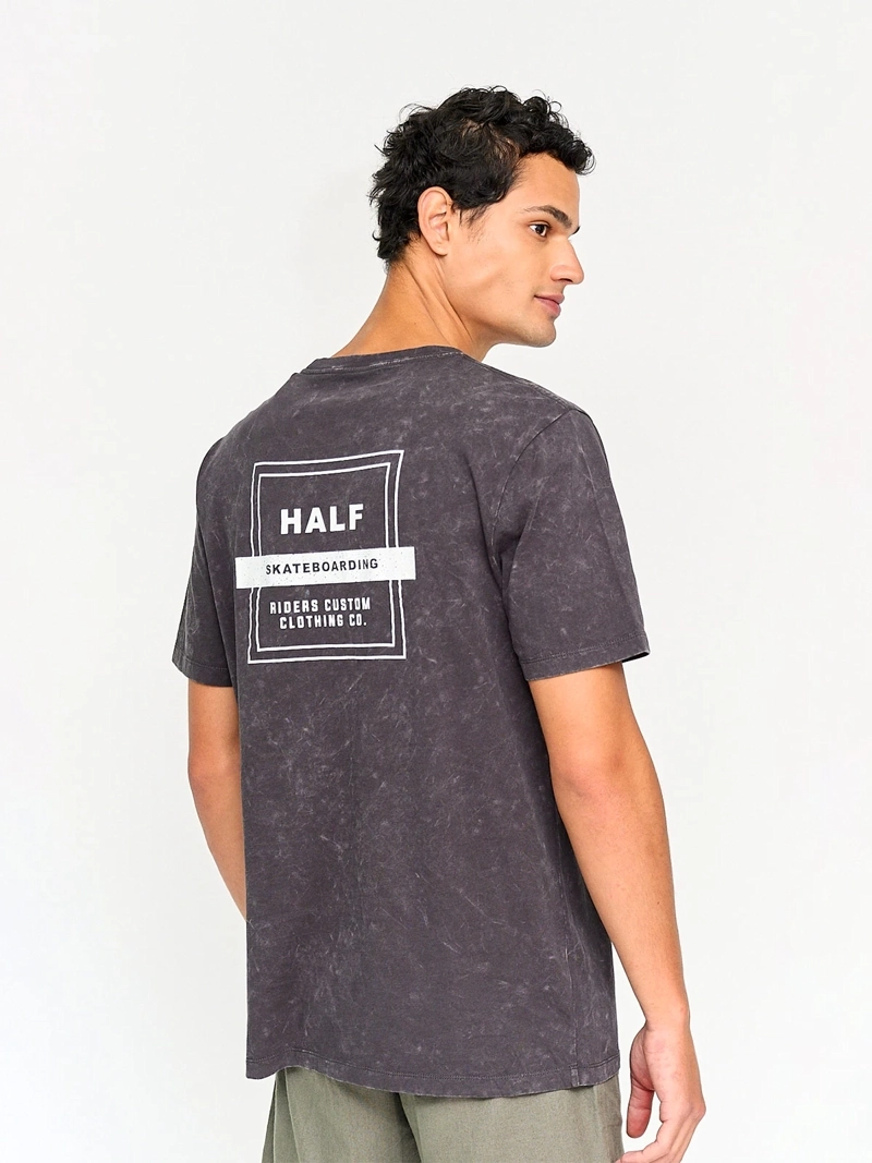 POLERA HOMBRE HALF ALGODÓN MANGA CORTA - 2