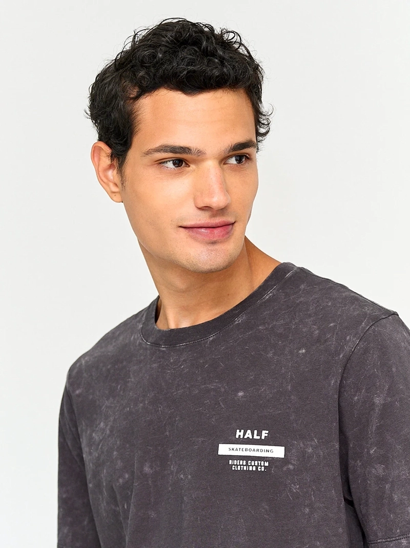 POLERA HOMBRE HALF ALGODÓN MANGA CORTA - 3