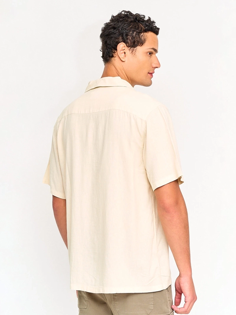 CAMISA HOMBRE INDEX LINO MANGA CORTA - 2
