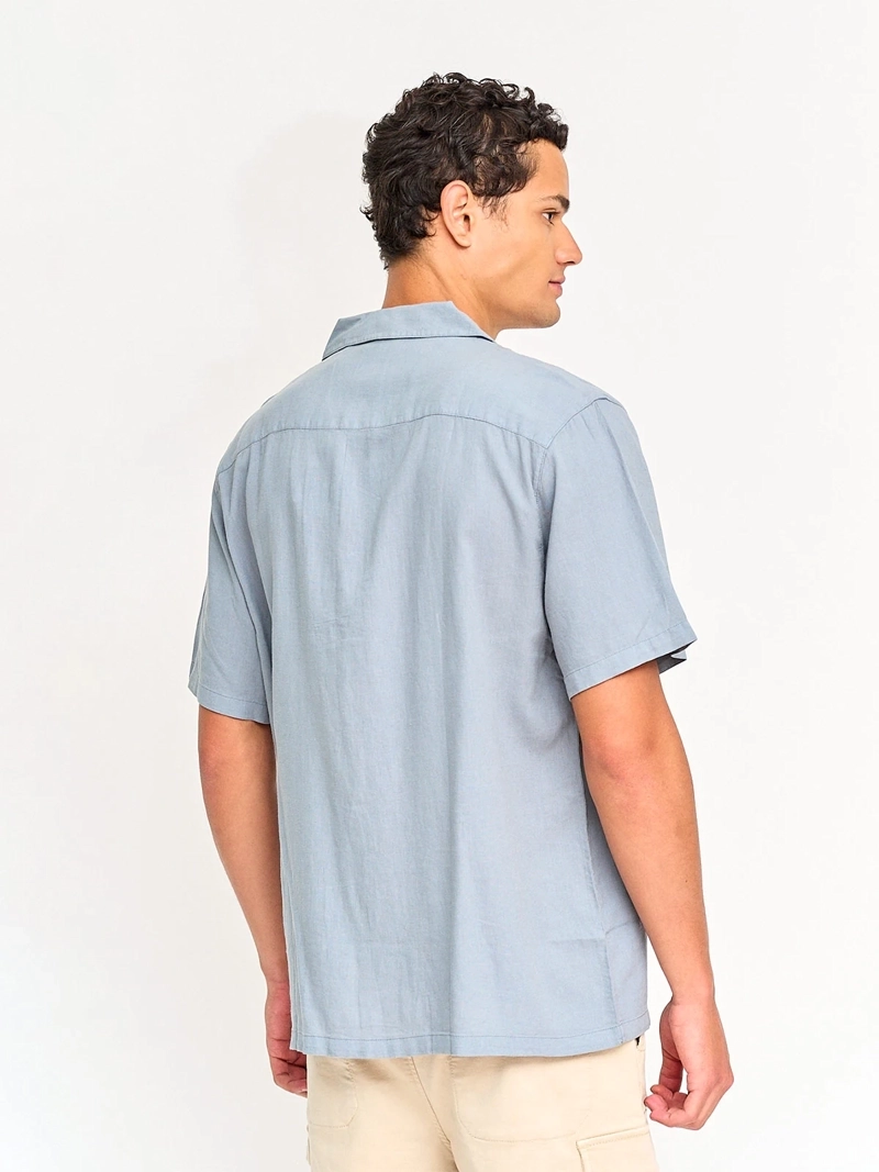 CAMISA HOMBRE INDEX LINO MANGA CORTA - 2