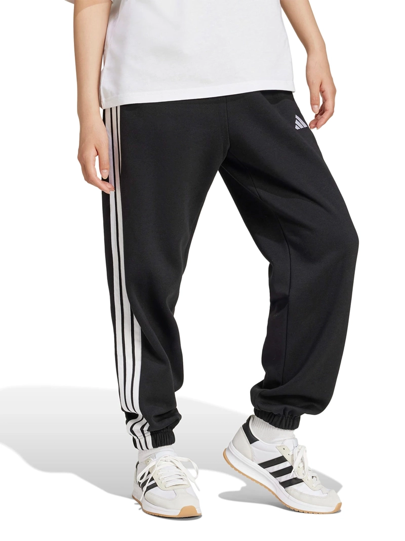 PANTALÓN DE BUZO MUJER ADIDAS ALGODÓN ESSENTIALS 3 TIRAS HOLGADO - 1