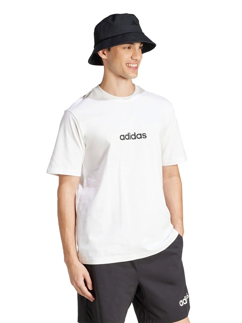 CAMISETA HOMBRE ADIDAS ESSENTIALS LINEAR SINGLE JERSEY JE9000 BLANCO - 2