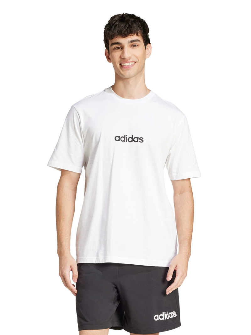 CAMISETA HOMBRE ADIDAS ESSENTIALS LINEAR SINGLE JERSEY JE9000 BLANCO