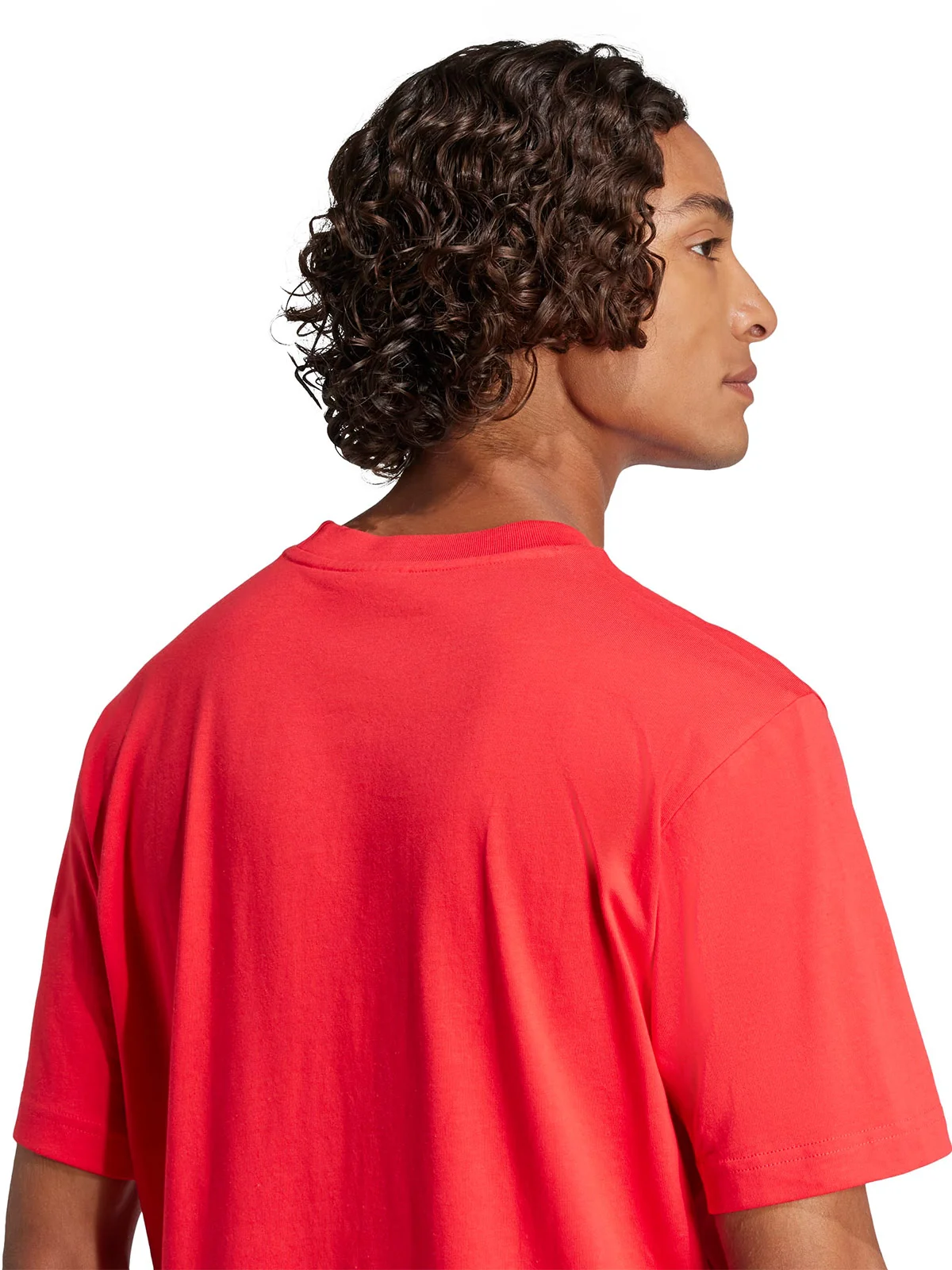 CAMISETA HOMBRE ADIDAS ESSENTIALS SMALL LOGO SINGLE JF1095 ROJO - 4