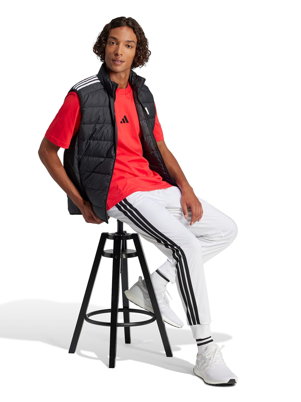 CAMISETA HOMBRE ADIDAS ESSENTIALS SMALL LOGO SINGLE JF1095 ROJO - 5
