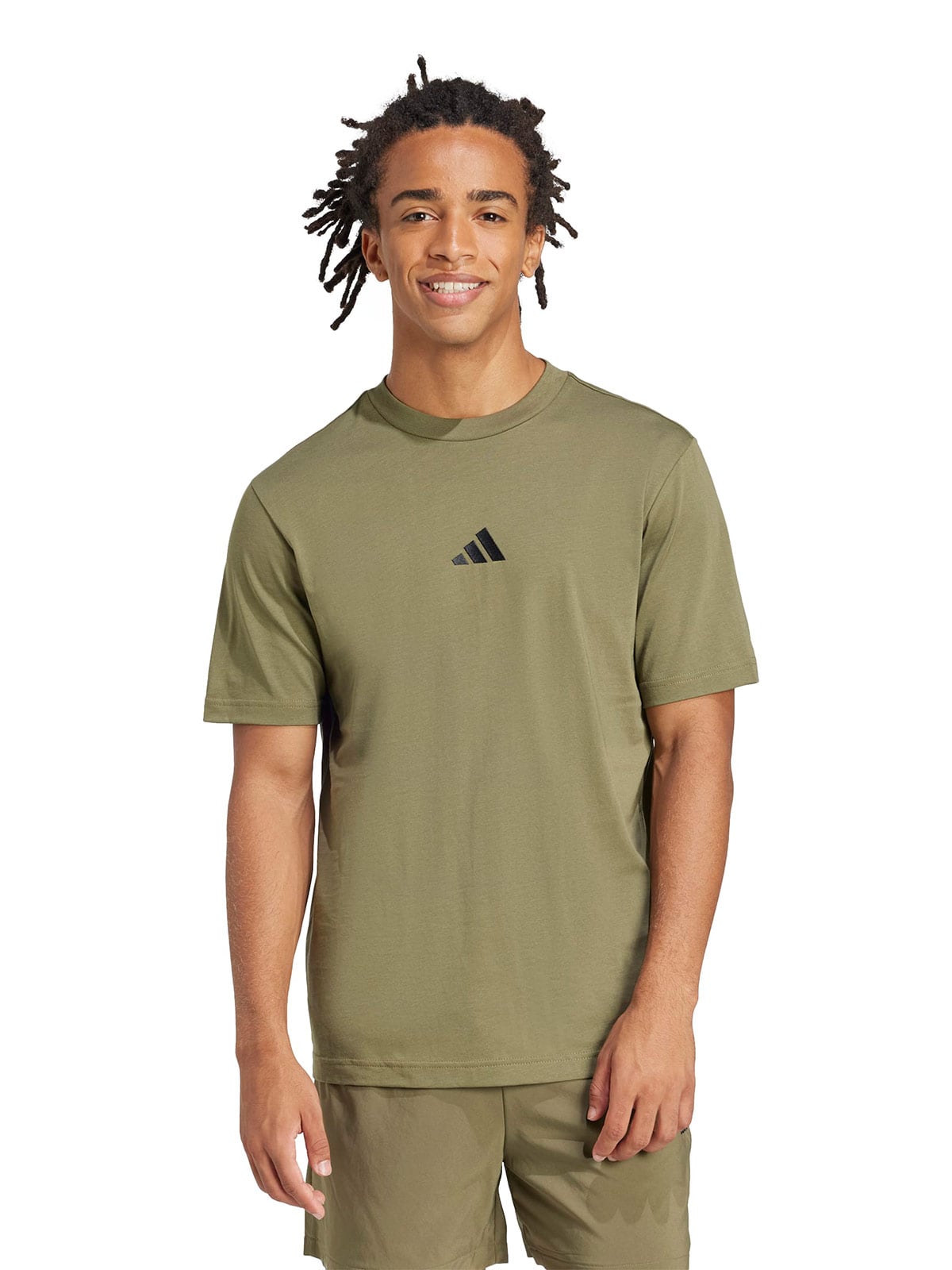 POLERA MANGA CORTA HOMBRE ADIDAS ESSENTIALS LOGO PEQUEÑO - 1