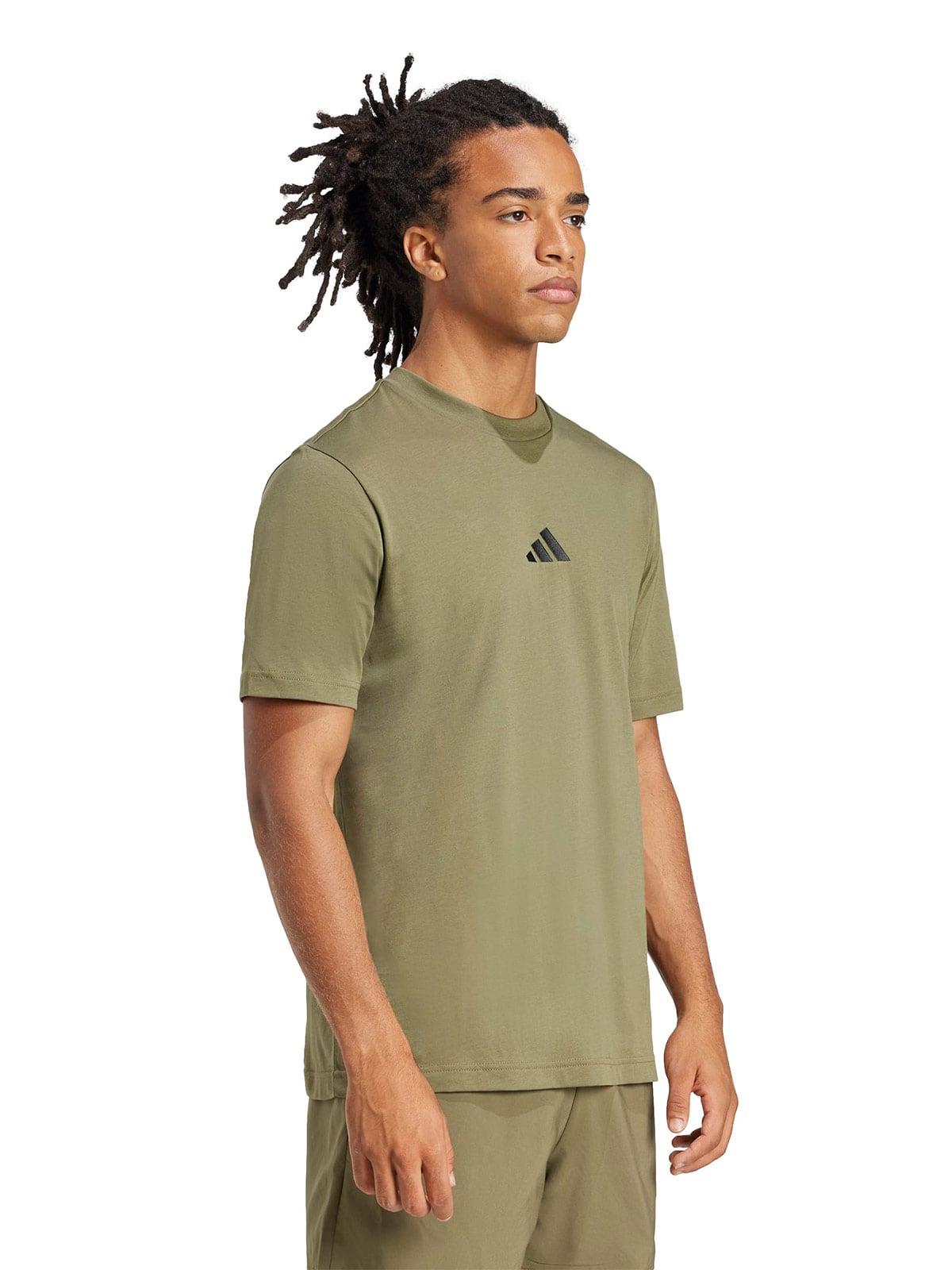 POLERA MANGA CORTA HOMBRE ADIDAS ESSENTIALS LOGO PEQUEÑO - 2