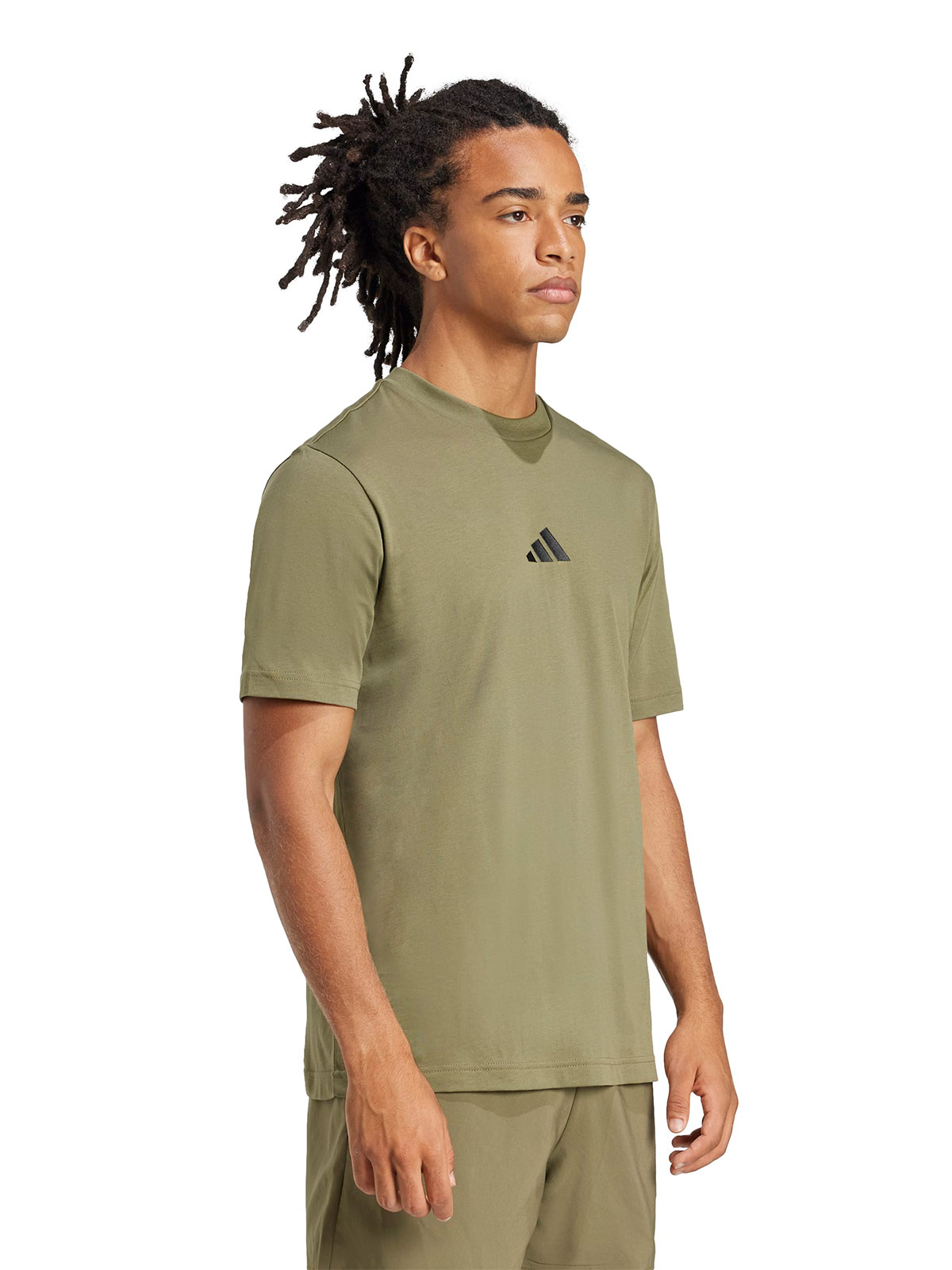 POLERA MANGA CORTA HOMBRE ADIDAS ESSENTIALS LOGO PEQUEÑO - 2
