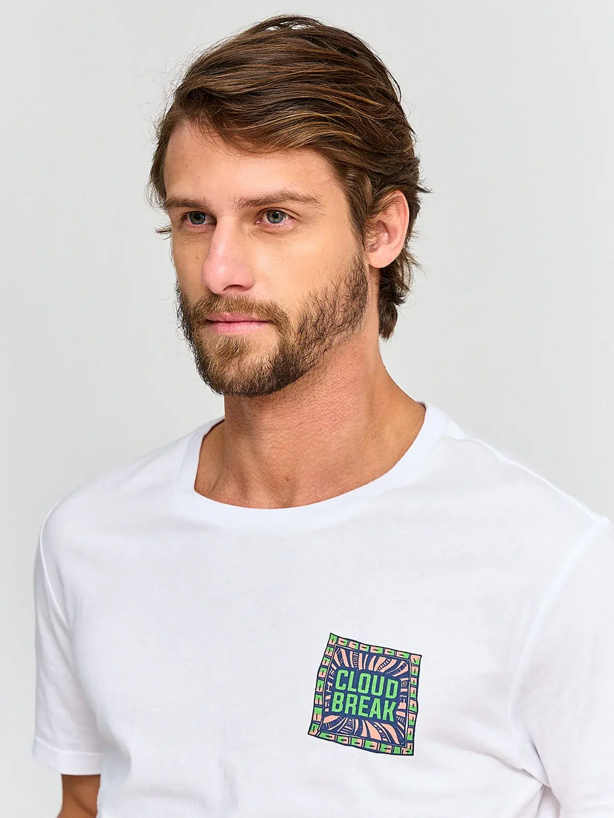 POLERA HOMBRE CLOUDBREAK ALGODÓN MANGA CORTA PRINT - 3