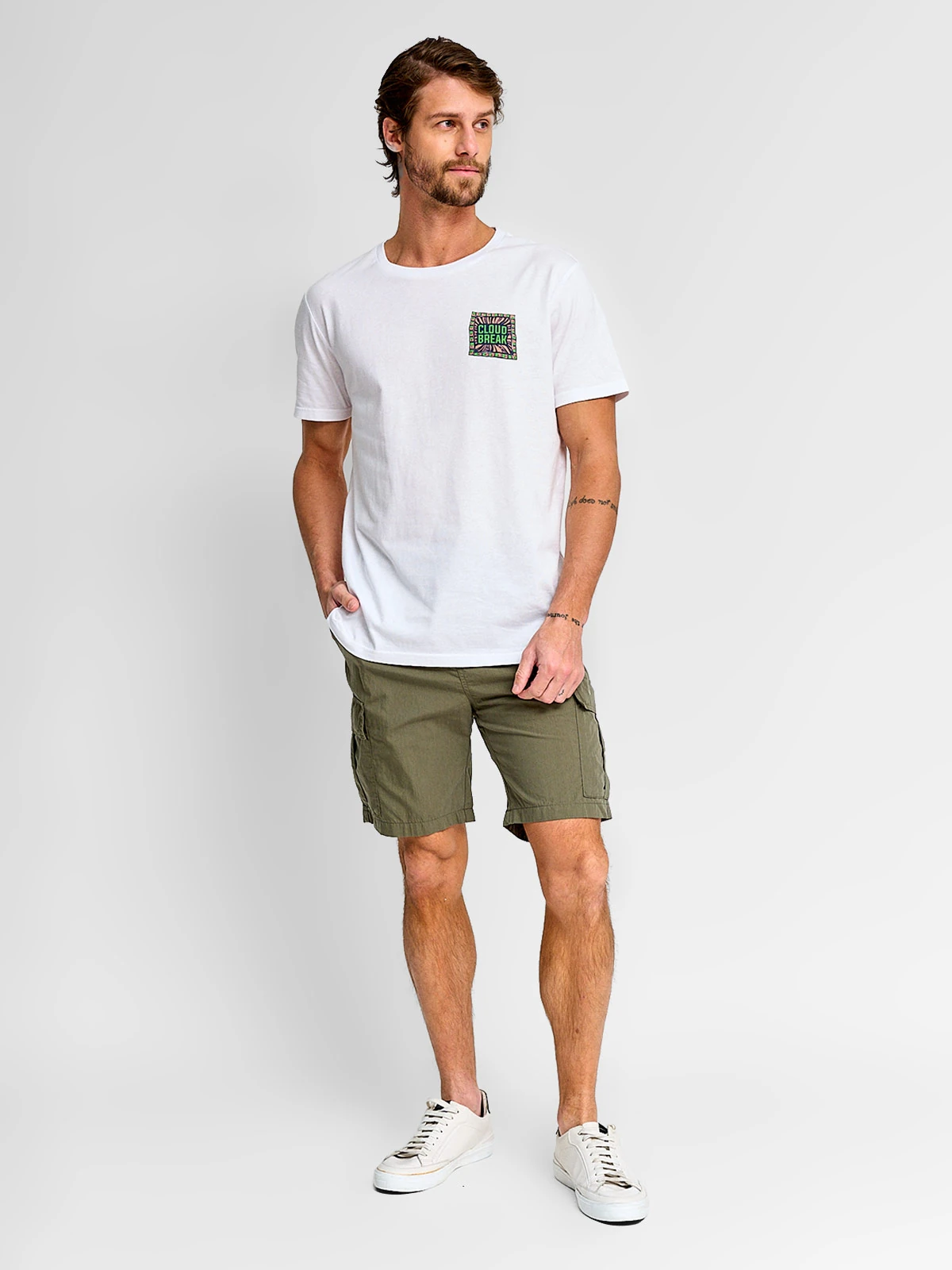 POLERA HOMBRE CLOUDBREAK ALGODÓN MANGA CORTA PRINT - 4
