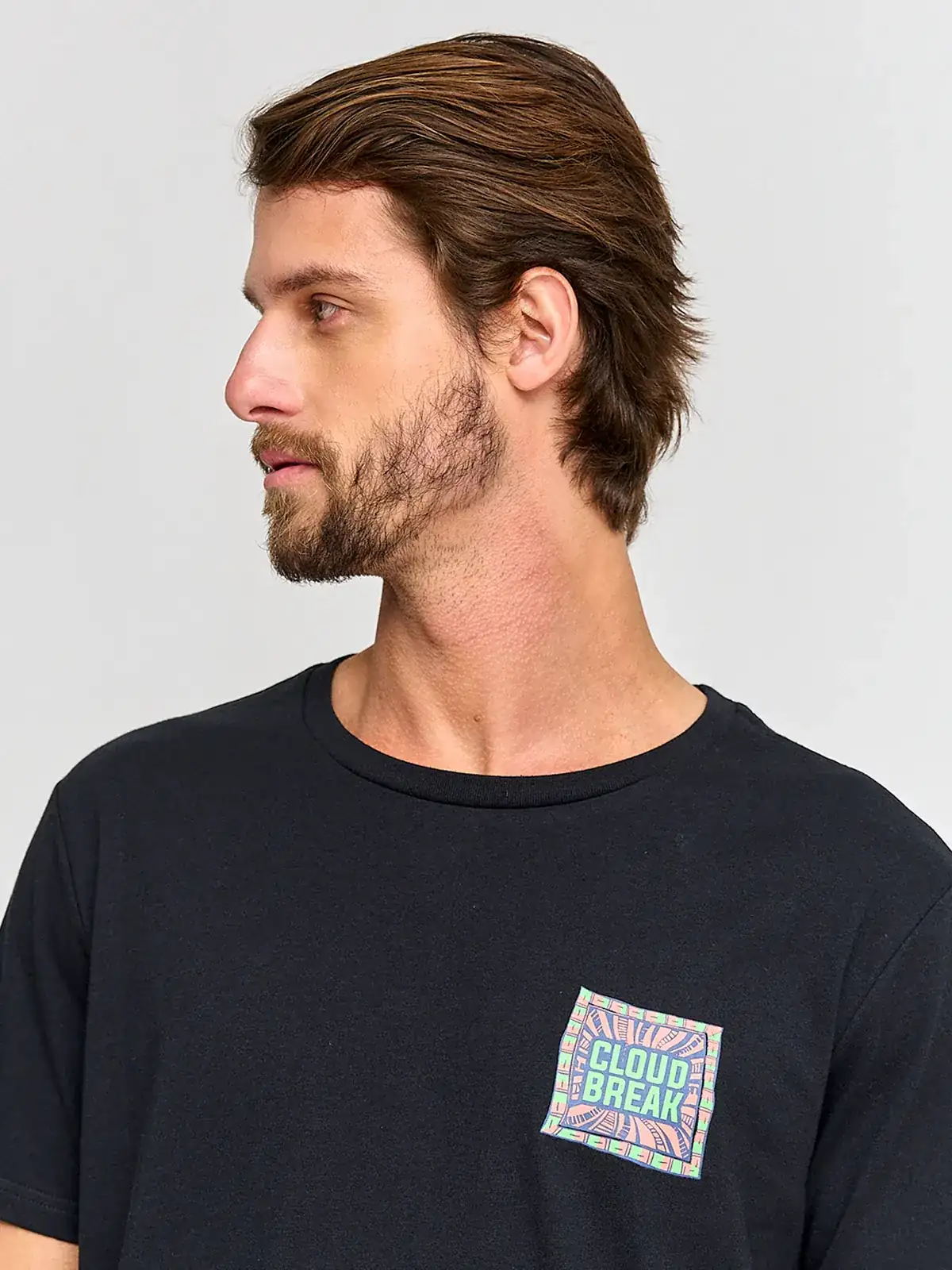 POLERA HOMBRE CLOUDBREAK ALGODÓN MANGA CORTA PRINT - 3