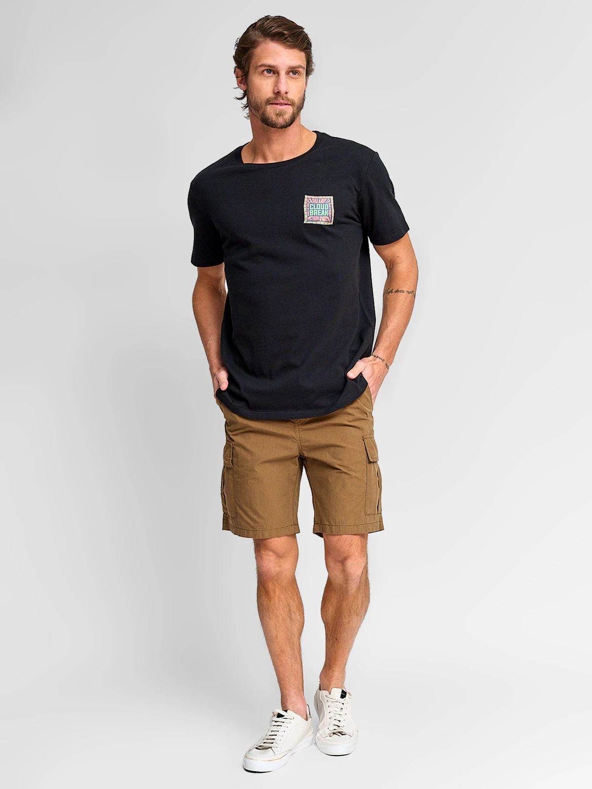 POLERA HOMBRE CLOUDBREAK ALGODÓN MANGA CORTA PRINT - 4