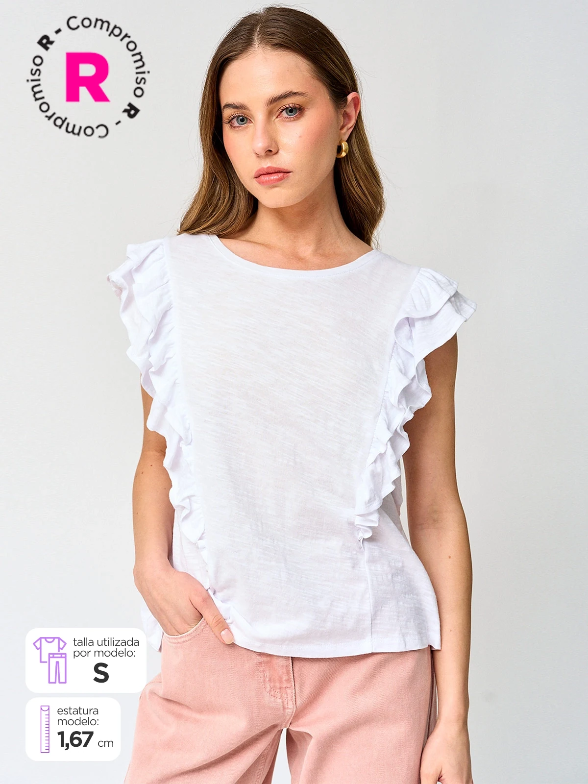POLERA MUJER PEPE JEANS ALGODÓN VUELOS - 1