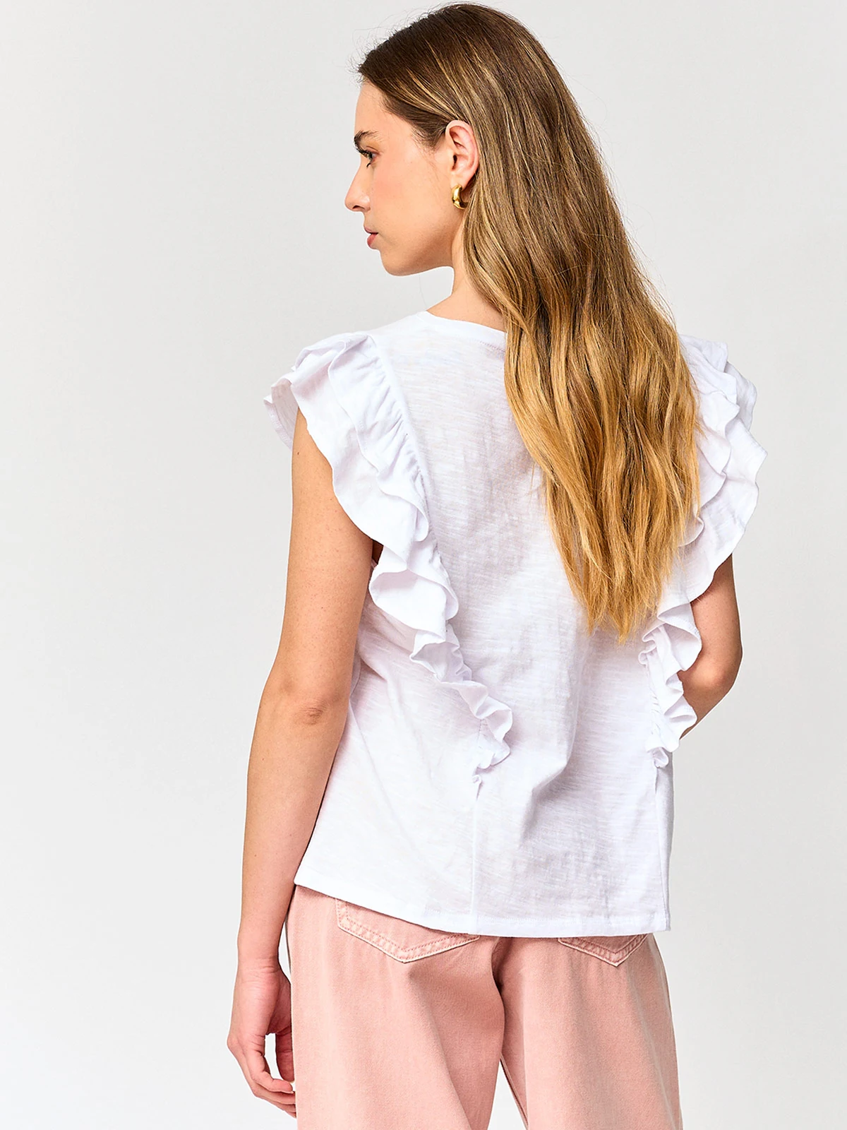 POLERA MUJER PEPE JEANS ALGODÓN VUELOS - 2