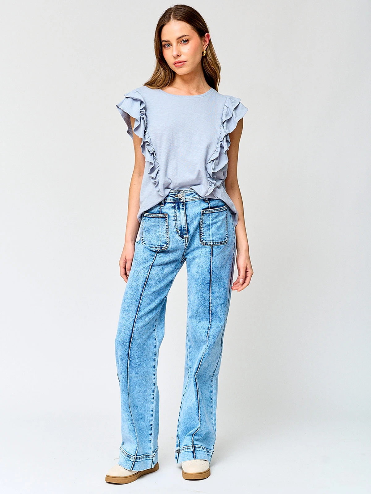 POLERA MUJER PEPE JEANS ALGODÓN VUELOS - 4