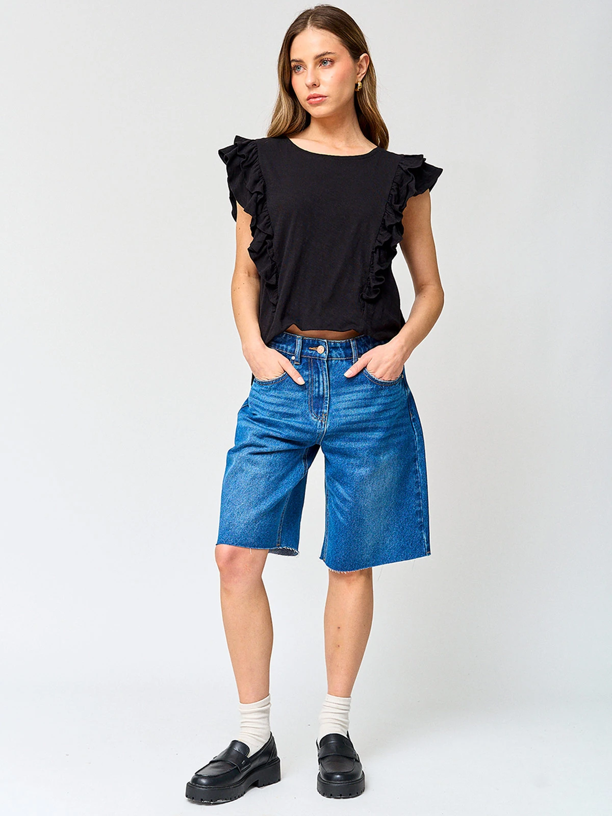 POLERA MUJER PEPE JEANS ALGODÓN VUELOS - 4