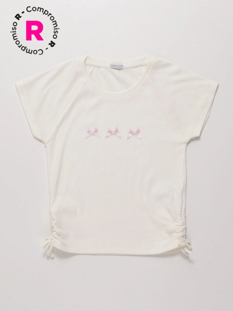 POLERA MANGA CORTA NIÑA M6T LAZO - 1