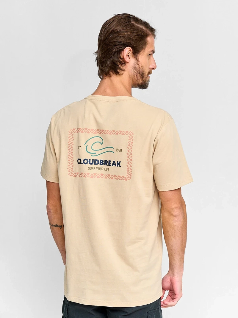 POLERA HOMBRE CLOUDBREAK ALGODÓN MANGA CORTA PRINT - 2