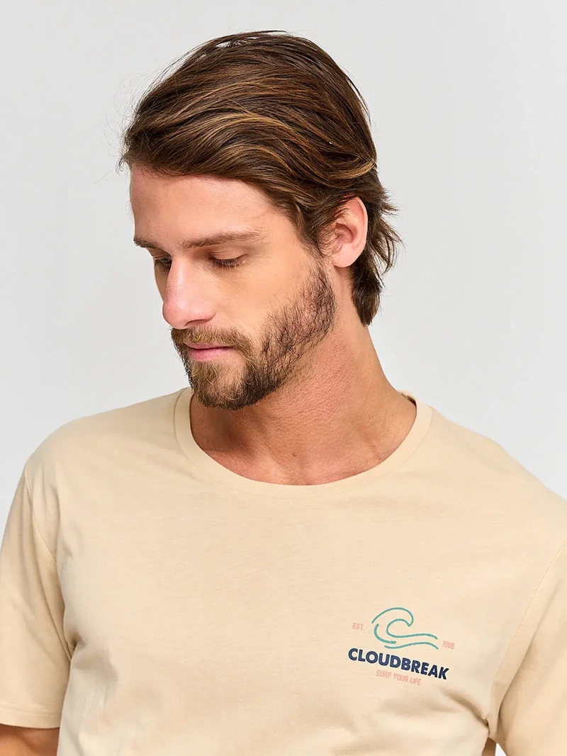 POLERA HOMBRE CLOUDBREAK ALGODÓN MANGA CORTA PRINT - 3