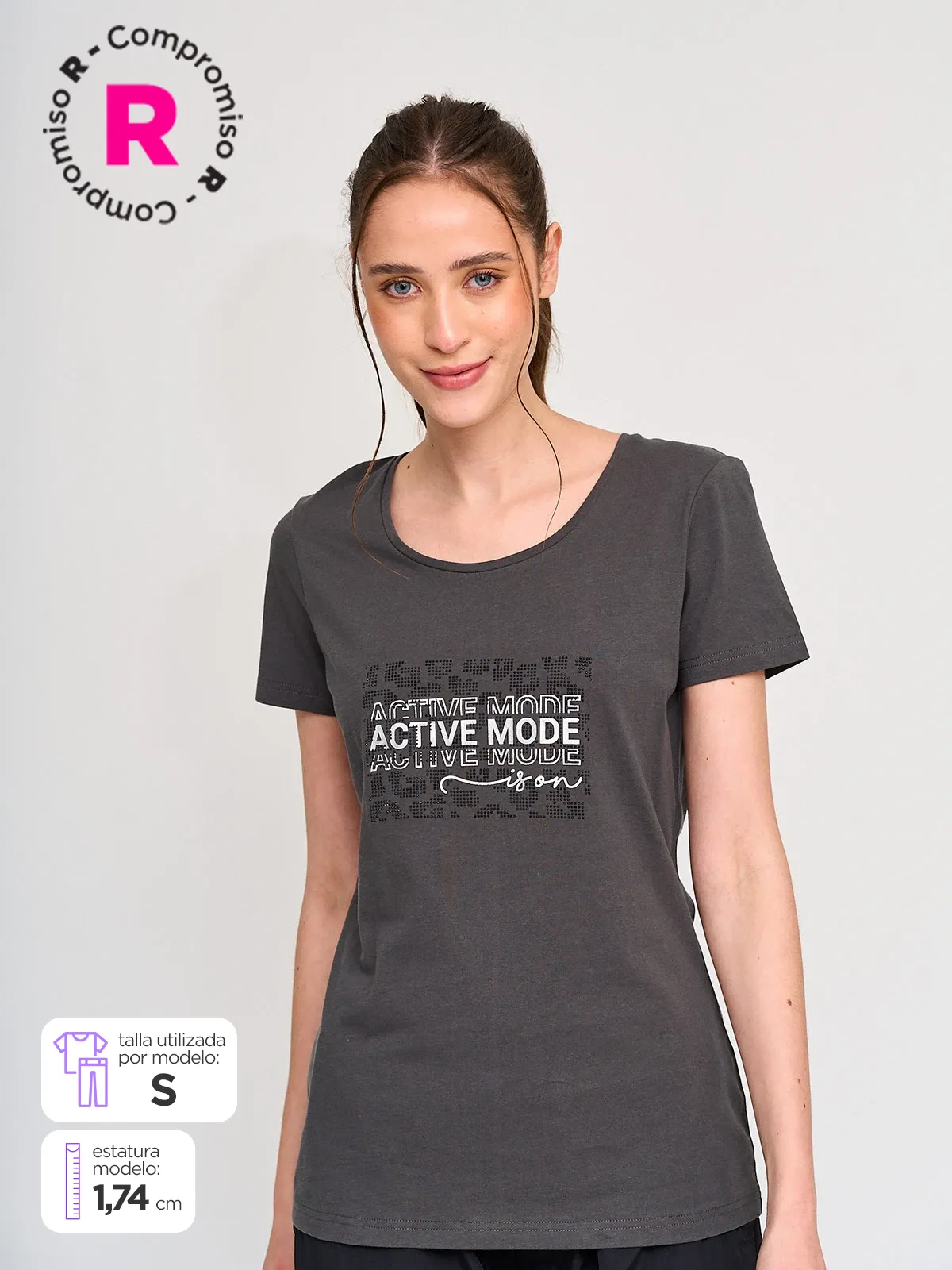 POLERA MUJER REVUP MANGA CORTA - 1