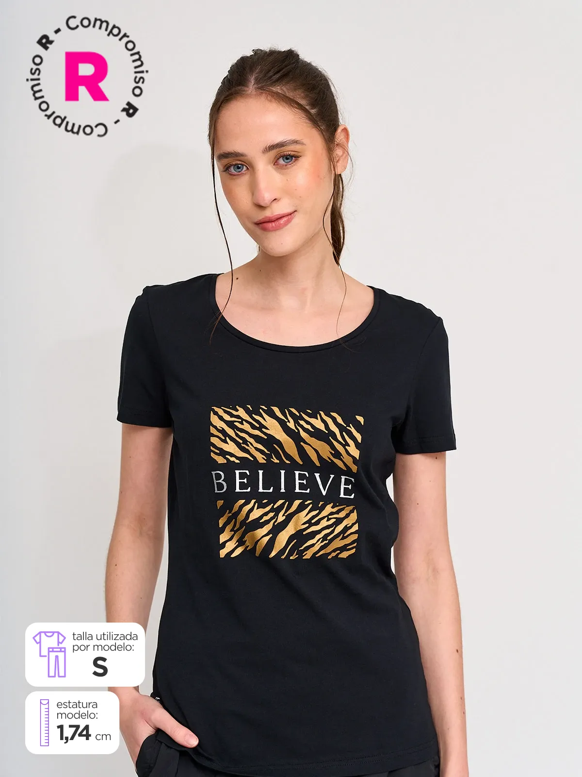 POLERA MUJER REVUP MANGA CORTA