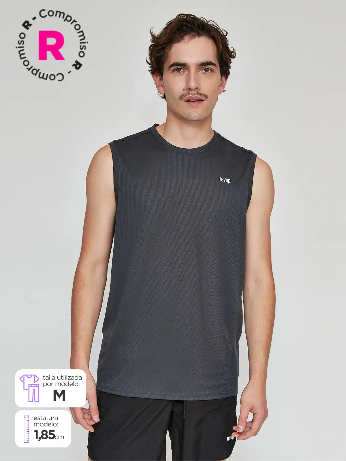 POLERA SIN MANGAS HOMBRE REVUP EBAS - 1