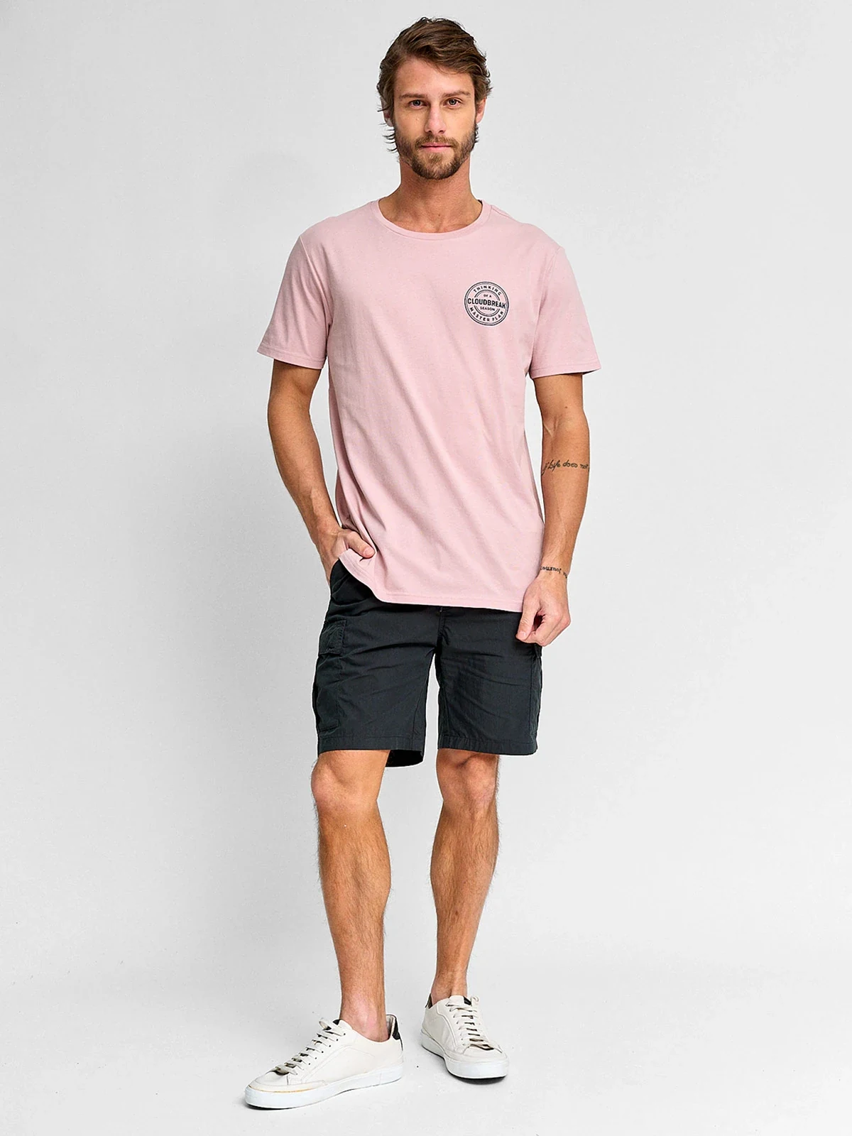 POLERA HOMBRE CLOUDBREAK ALGODÓN MANGA CORTA PRINT - 4