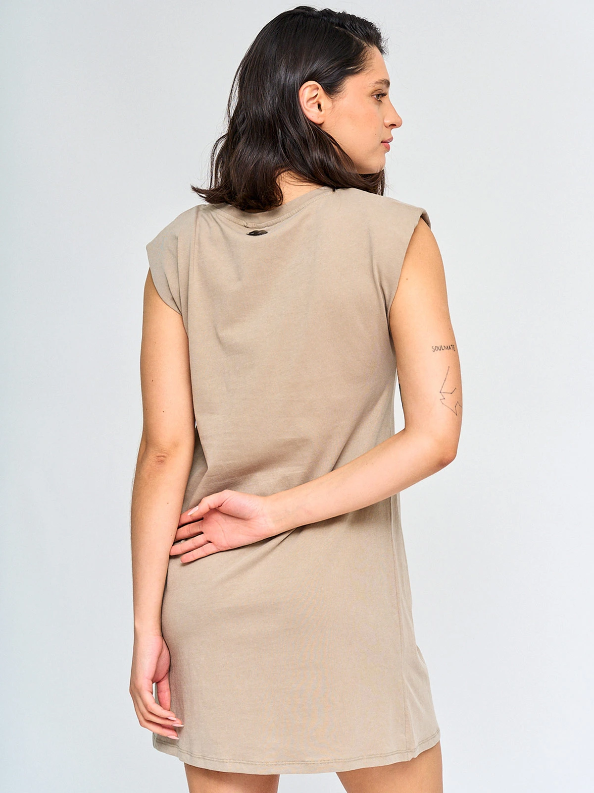 VESTIDO MUJER BARBADOS ALGODÓN CORTO HOMBRERAS - 3