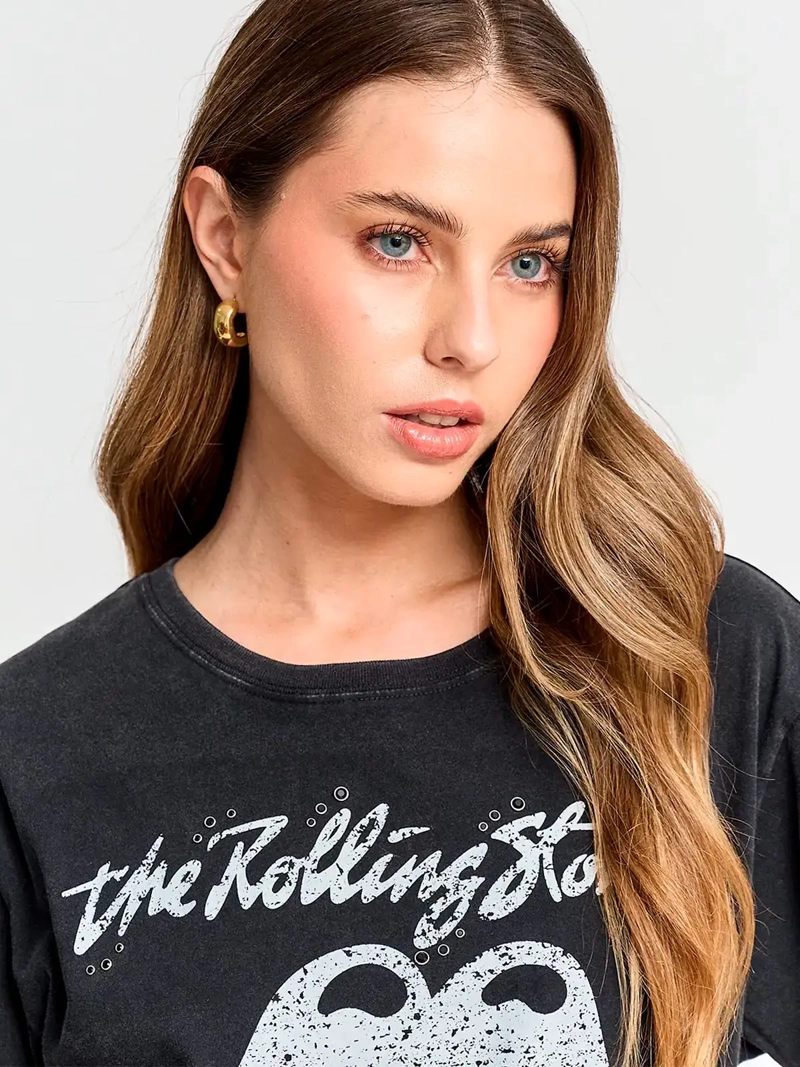 POLERA MUJER BARBADOS ALGODÓN THE ROLLING STONES - 3