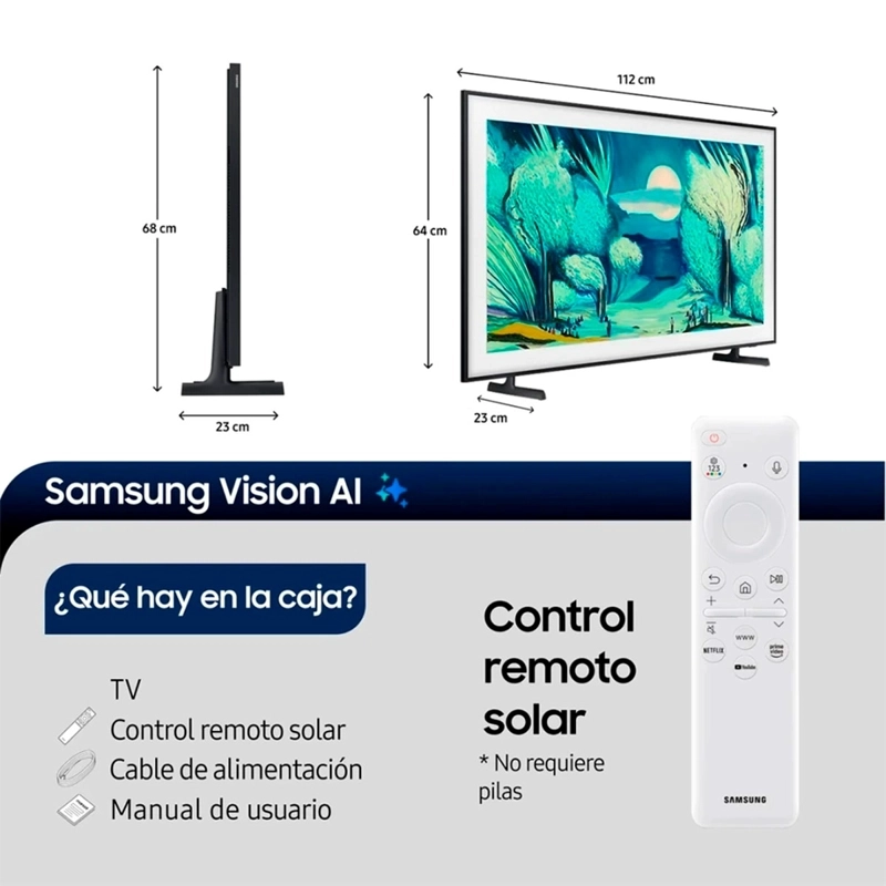 SMART TV SAMSUNG QLED 4K 50'' LS03F THE FRAME ART MODE VISION AI SMART TV - 3