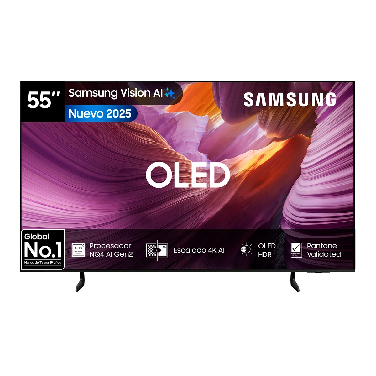 SMART TV SAMSUNG OLED 4K UHD 55" VISION AI QN55S85FAGXZS - 2