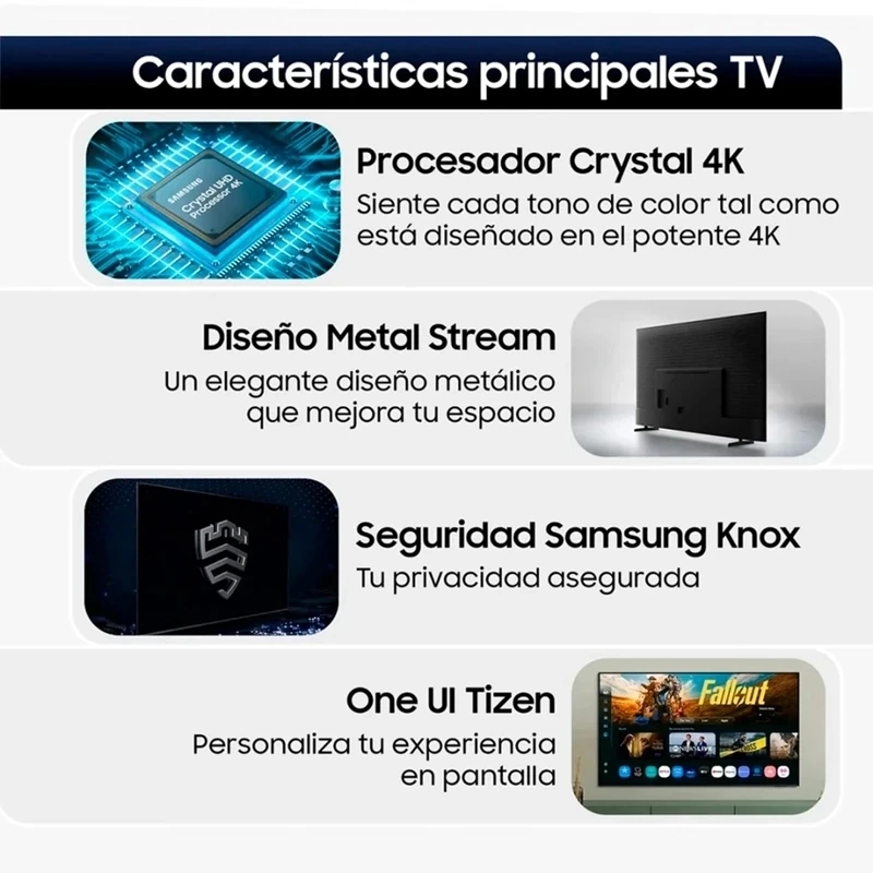 SMART TV SAMSUNG LED 4K UHD 75” CRYSTAL U8200F - 4