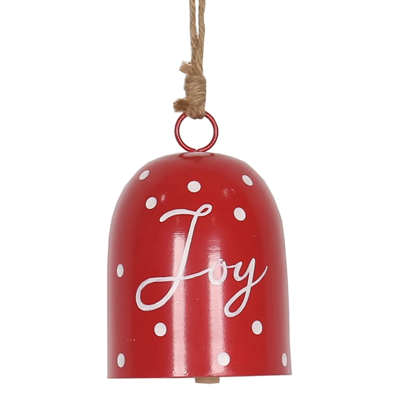 ADORNO NAVIDEÑO RIPLEY HOME GRANEL CAMPANA JOY ROJO - 1