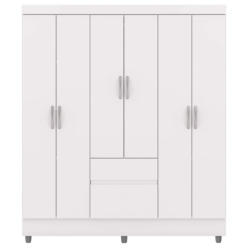 CLÓSET VEKKA HOME IDEAL 6 PUERTAS 2 CAJONES BLANCO - 3