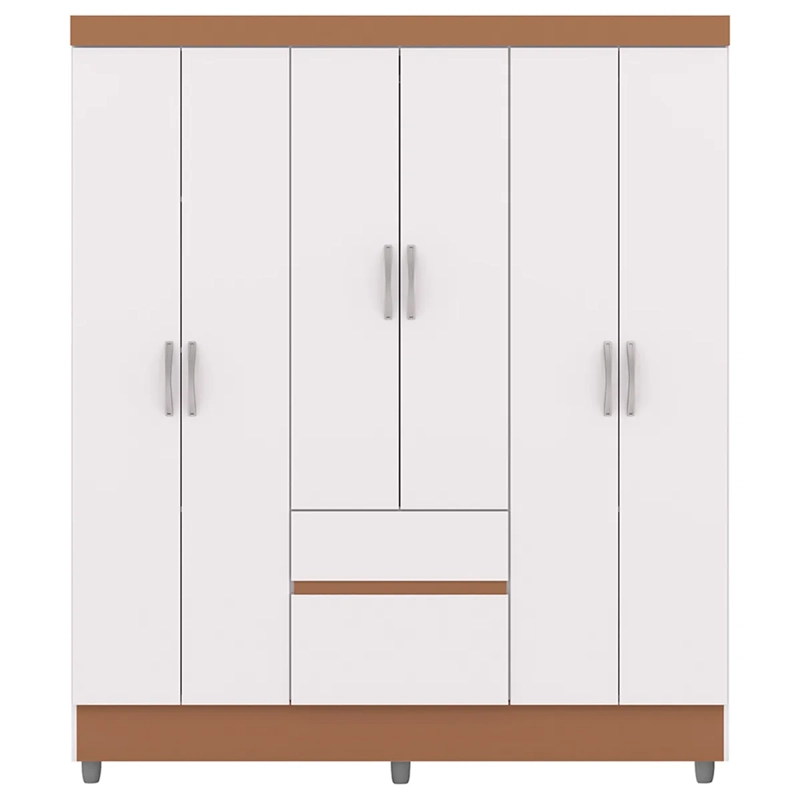 CLÓSET VEKKA HOME IDEAL 6 PUERTAS 2 CAJONES BLANCO - 4