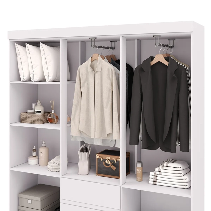 CLÓSET VEKKA HOME IDEAL 6 PUERTAS 2 CAJONES BLANCO - 5